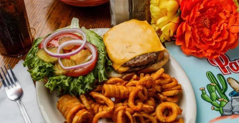 Cheese Burger and fries